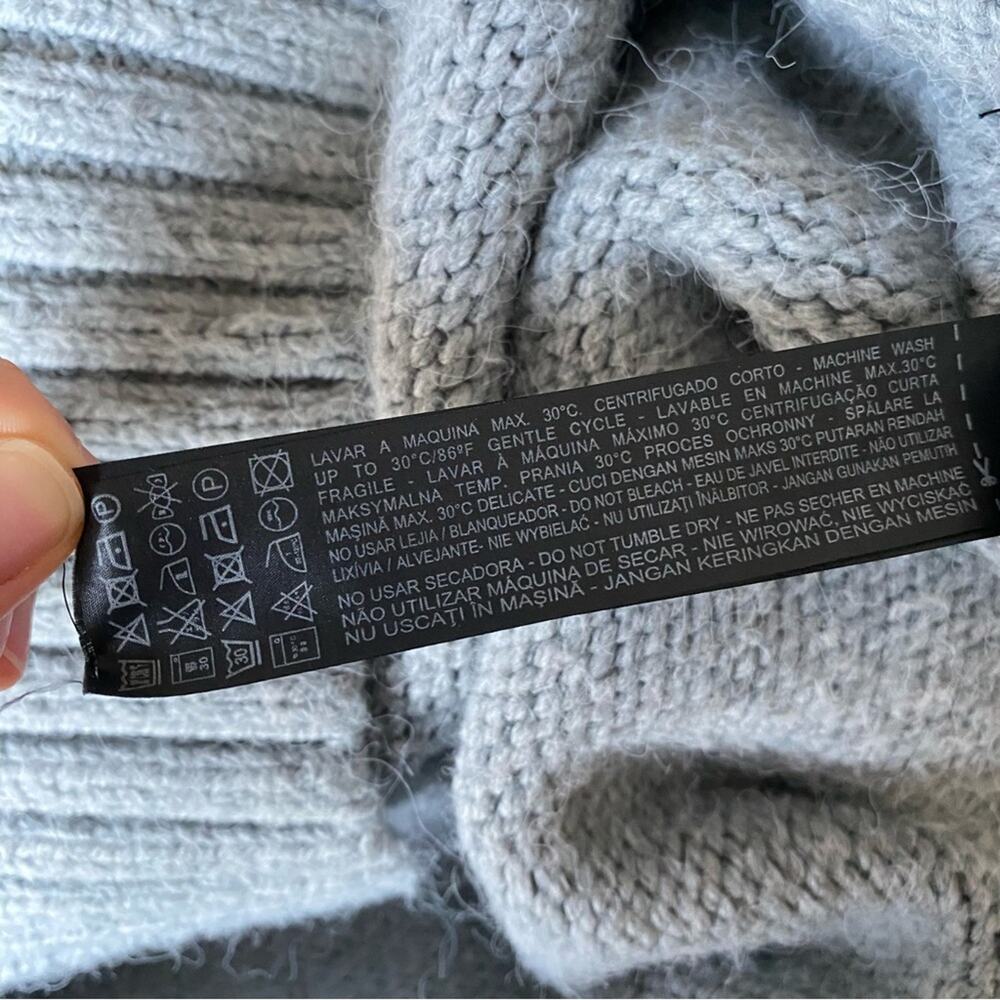 Zara Knit Quarter Zip Minimal Utility Clean Girl Casual Modern Pullover Sweater - Picture 5 of 7